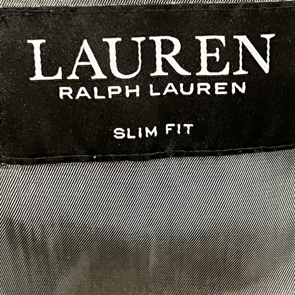 Lauren Ralph Lauren Men’s Blazer Suit Jacket Size 42 R Wool Gray Glen Plaid - Picture 9 of 15